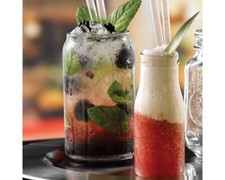 Box  of 18 Classic Mini Glass Milk Bottles with Gold lids - 150 ml