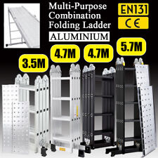 3.5-5.7M Multi-Purpose 14 Way Combination Platform Aluminium Folding Step Ladder