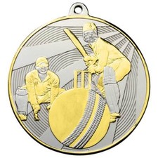 Cricket Premiership 60mm Medal & Ribbon Silver Gold Medals + Optional Engraving