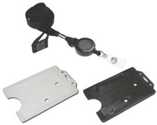 Black Retractable Neck Lanyard