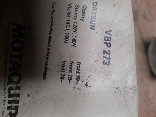 Motaquip vbp273 brake pads - motaquip,