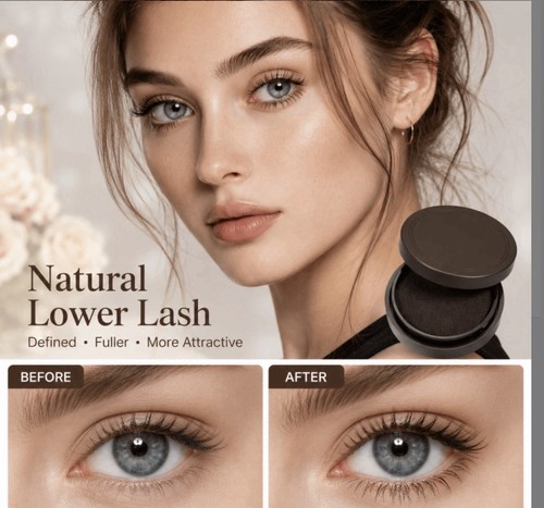 Black lower eyelash stamp - eyelash, pad