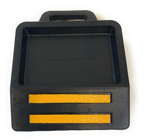 Pallet jack wheel chock - pallet, stop
