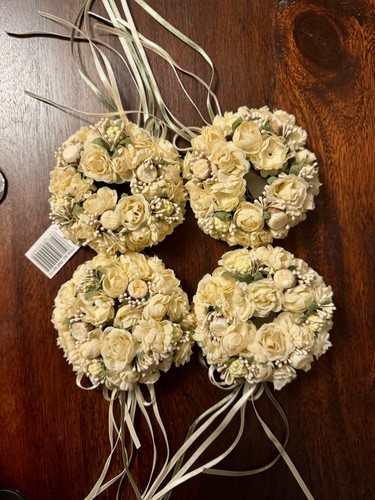 Floral candle rings table - candle,