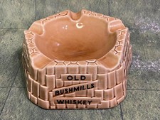 Old Bushmills Irish Whiskey Ashtray Made in Arklow, Ireland Collectable Vintage 