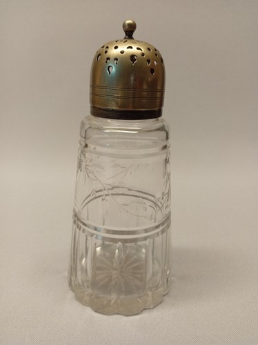 Vintage crystal sugar sifter - sugar,
