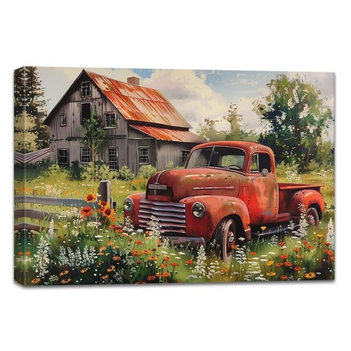 Zqqart farmhouse barn canvas - barn,