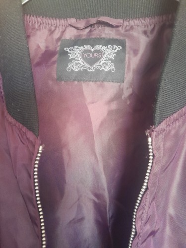 Purple bomber jacket coat - purple,