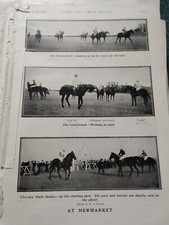 K1zb Ephemera 1900 Picture Horse Racing Newmarket 