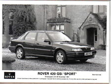 Rover 420 GSi 'Sport' 1991 original b/w Press Photograph Pub No. RH/1191/140