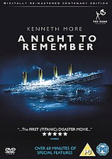 A Night to Remember DVD (2012) Kenneth More, Ward Baker (pal) cert PG ***NEW***