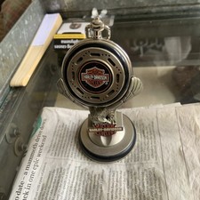Harley Davidson Softail Pocket Watch And Stand Working