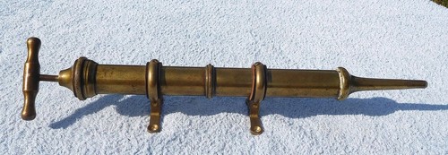 Vintage brass oiler grease - oiler/grease, gun