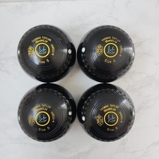 Vintage 2003 Thomas Taylor International Bowls Size 5 Yellow & Black Dove Emblem