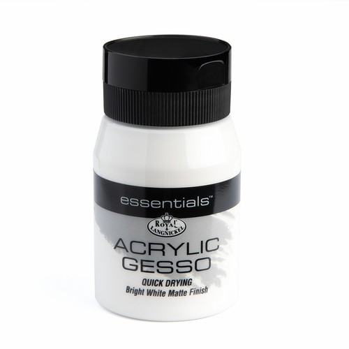 White acrylic gesso 500ml - white,