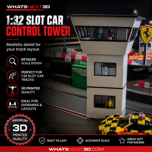 Slot car control tower - car,