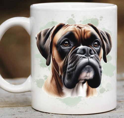 Boxer dog mug - mug, gift