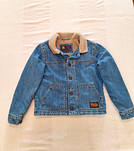 Next boys blue denim borg - next,