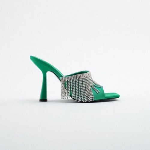 Sparkly heeled sandals zara - by,
