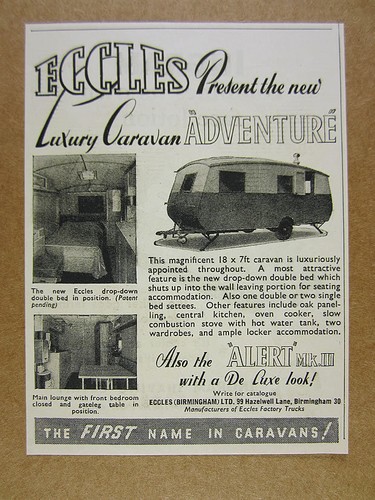1951 eccles luxury caravan - eccles,