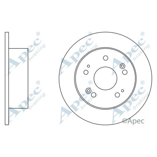 Brake discs solid - discs, rear