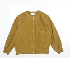 Heather Valley Womens Beige Polyester Basic Blouse Size 16 Round Neck - Vintage