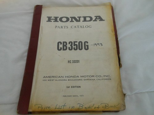 Honda oem parts list catalog - list,