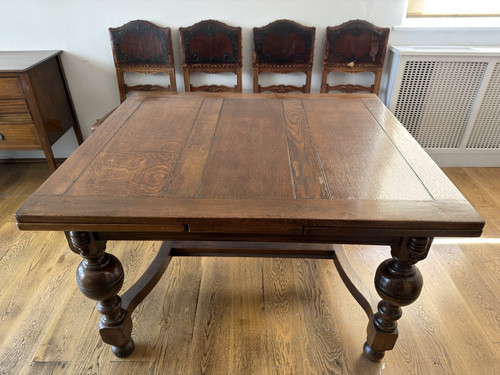Draw leaf extendable oak - draw-leaf,