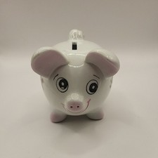 SMALL CERAMIC PIG PIGGY BANK COIN MONEYBOX COLLECTABLE ORNAMENT