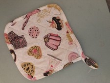 New Retro Bakery Cupcake Pot Holder Pink 