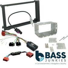 Double Din Stereo Fitting Kit + Steering Controls to fit Saab 9-3 2006-12