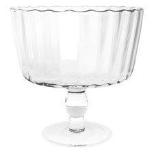 Large Glass Trifle Bowl, w/