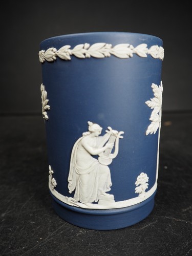Vintage jasperware vase - vintage,