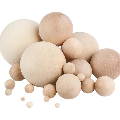Natural wood solid balls - wood,