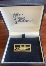 Charles Rennie Macintosh 9ct gold Brooch, Carrick Jewellery