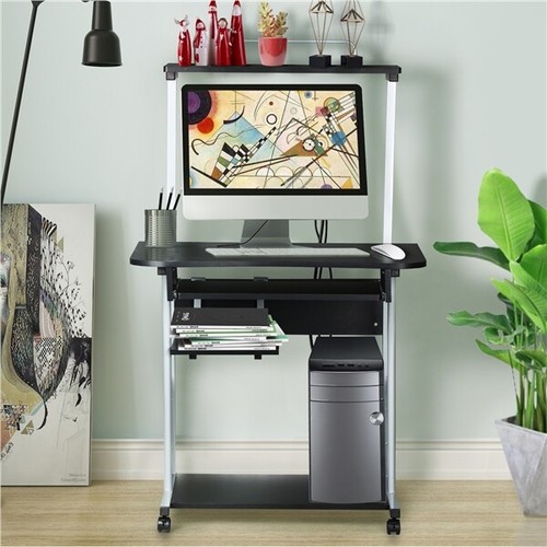 Rolling computer desk with - desk,