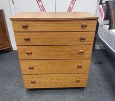 Schreiber Chest Of Drawers Wood Tall 5 Drawer - CS A33