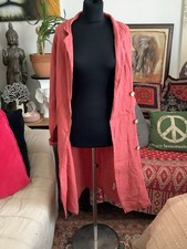 🦋Coral Rust Orange Linen