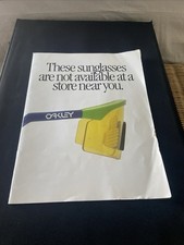 Oakley Razor Blades Blades Brochure Pamphlet 