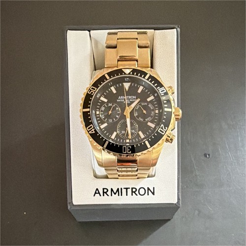 Armitron gold tone analog - armitron,