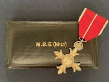 WWII ORIGINAL MILY (Military) MBE MEDAL AND CASE ROYAL MINT