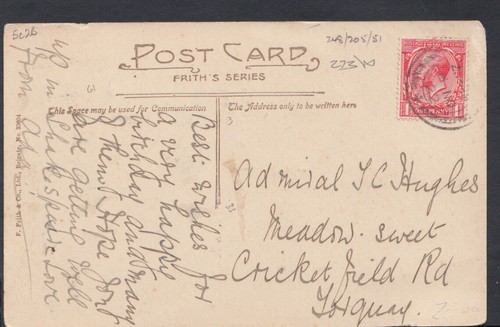 Family history postcard - family,