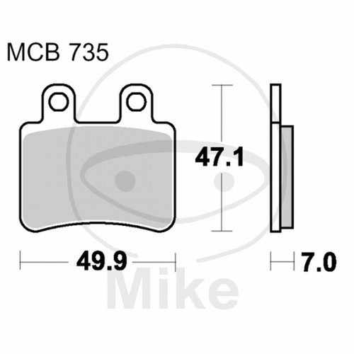 Brake pads scooter trw lucas - brake,