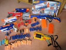Nerf Retaliator boxed dual strike splitstrike jolt maverick mega bigshock magnus