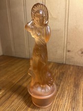 1930s Art Deco Amber Satin