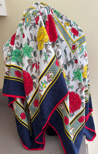 Vtg jaeger flowers floral - vtg,