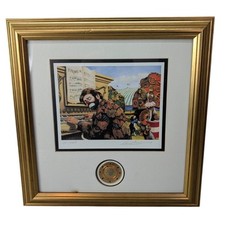 Barry Leighton-Jones "Clown Alley Chorus" Signed Authenticated Lithograph Framed