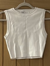 Zara Women's White Sleeveless