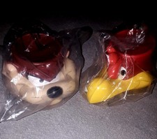 TWO KFC Giveaway Character Mugs From Circa 2000. Fogorn Leghorn & "Taz" unopened