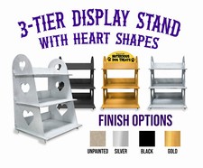 DISPLAY STAND CRAFT FAIR 3 TIER Retail SHELF UNIT SPICE RACK  4mm MDF NO GLUE